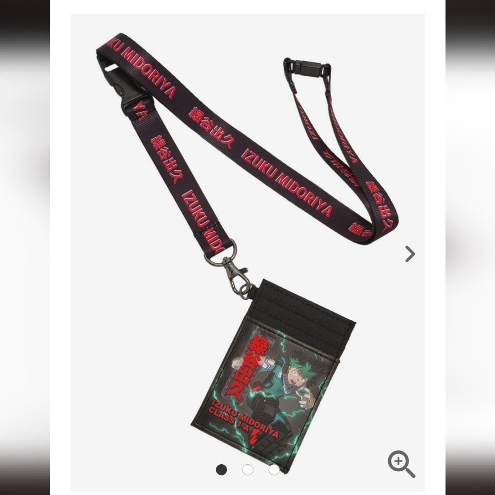 My Hero Academia Deku Lanyard With Cardholder NWT Hot Topic